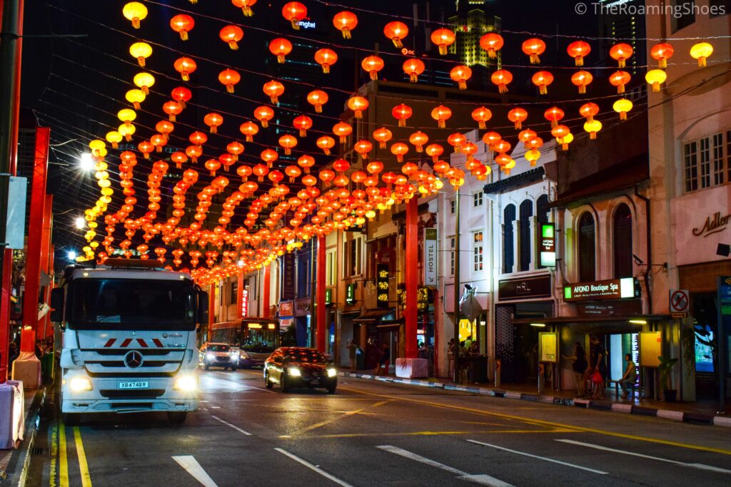 Lantern adorned streets of China Town