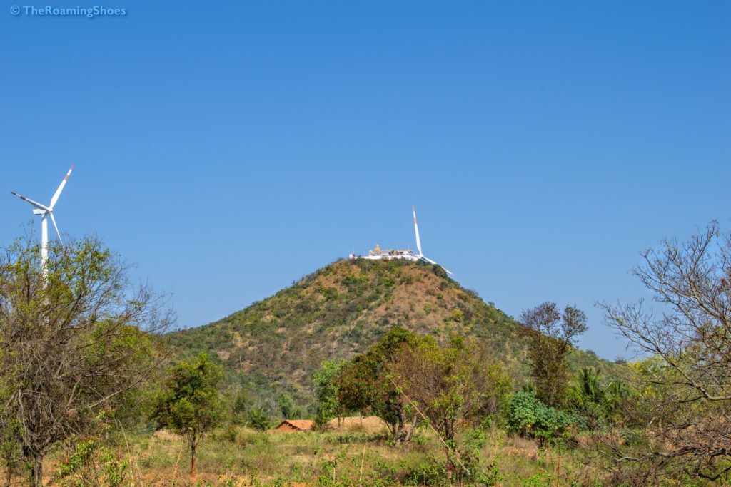 Windmill temple on top of the hill