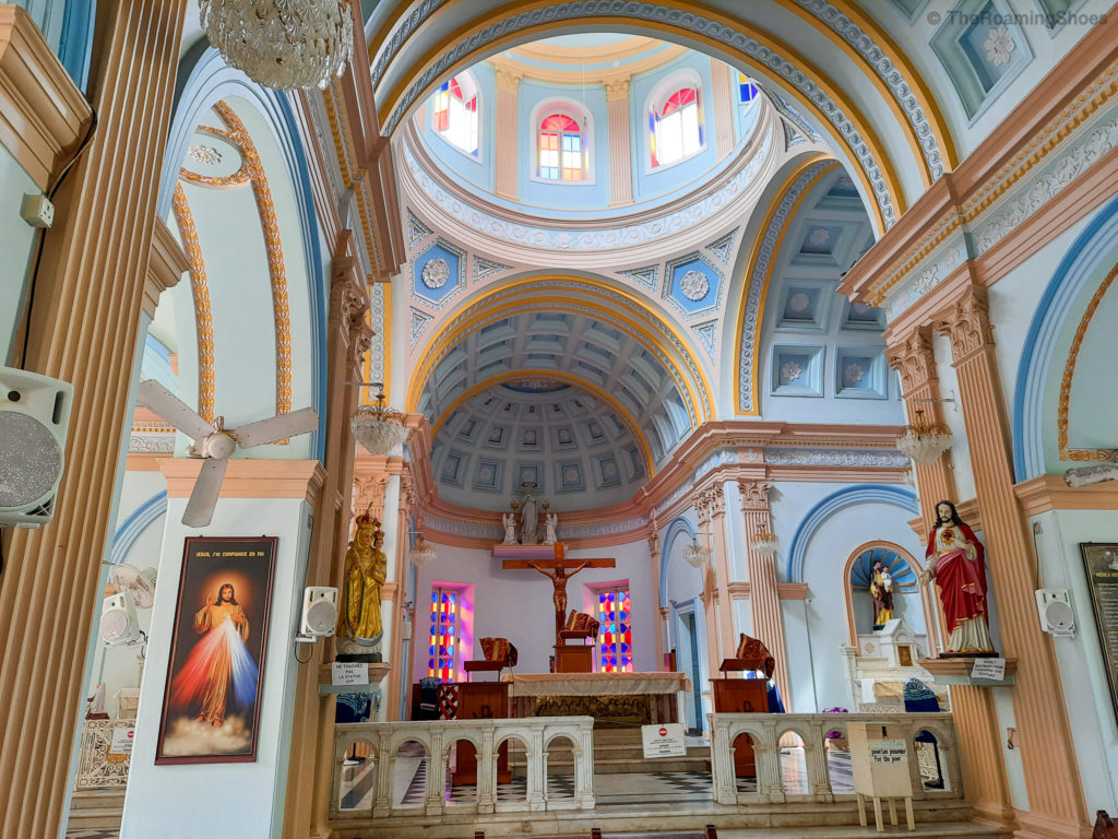 Interiors of Our Lady of Angels Church Pondicherry