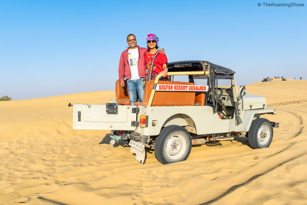 Jeep safari in Jaisalmer deserts