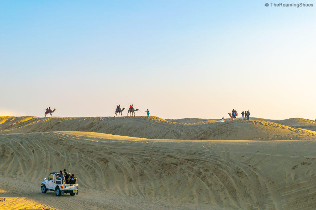 The sand dunes of Jaisalmer deserts