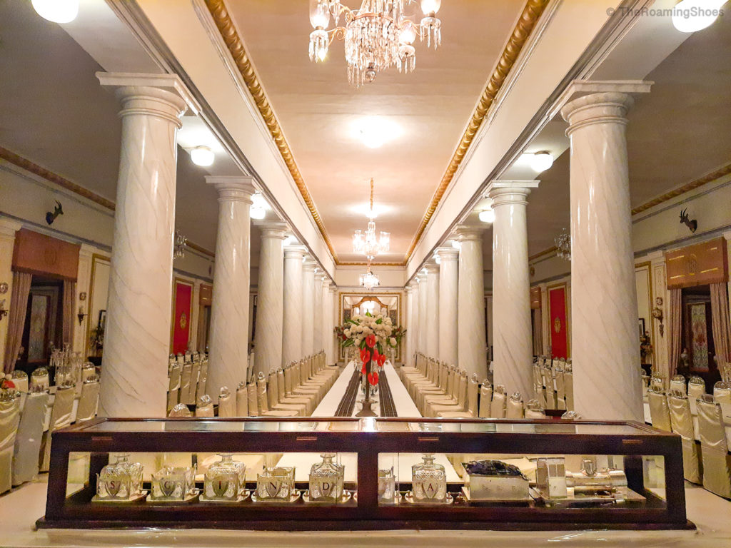 Banquet hall in Jai Vilas Palace 