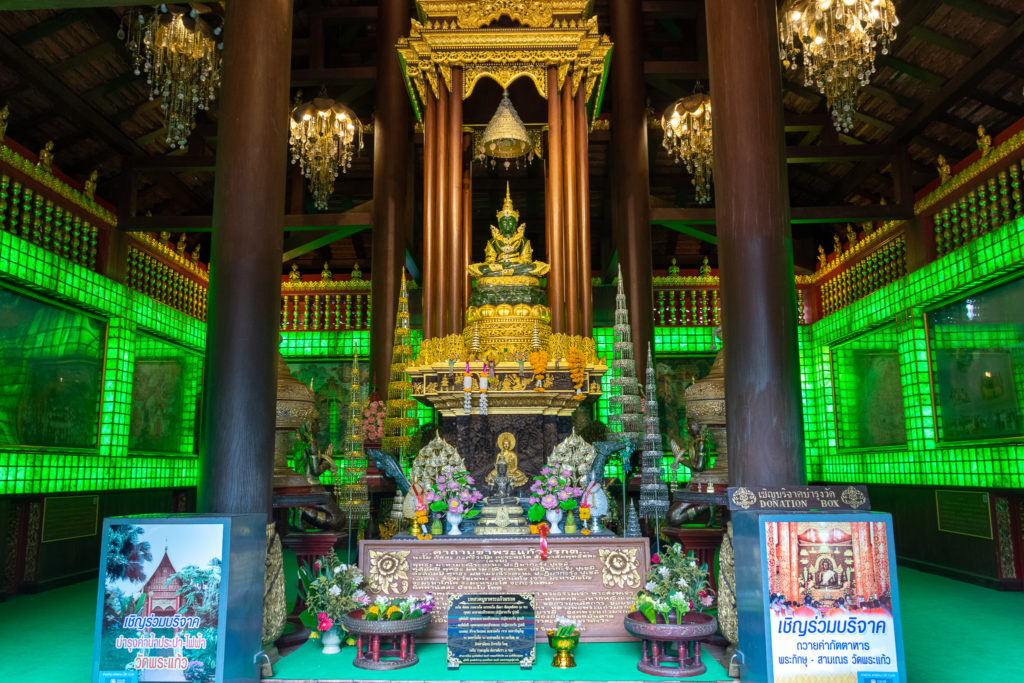The Emerald Buddha in Wat Phra Kaew, Chiang Rai