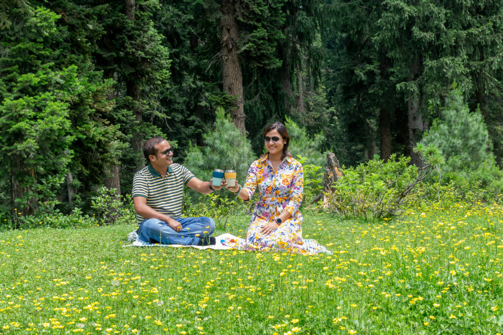 Picnicking in Yusmarg meadows