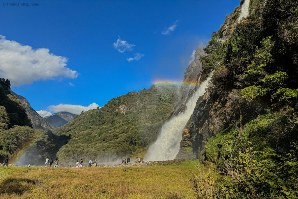 Jang Falls with its iconic rainbow