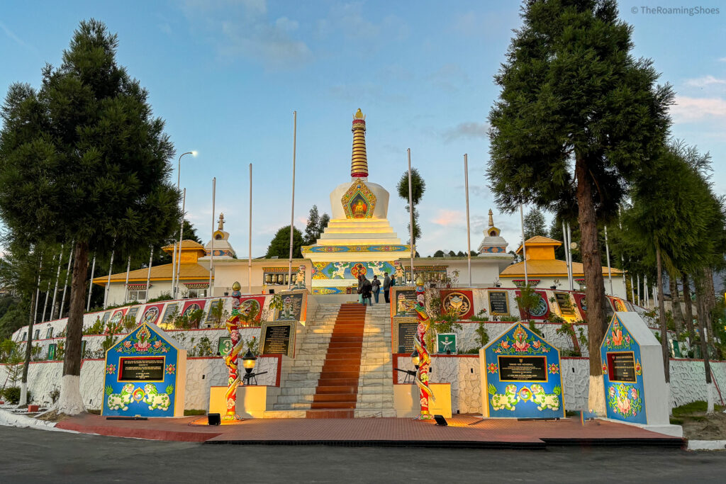 Tawang War Memorial in the evening