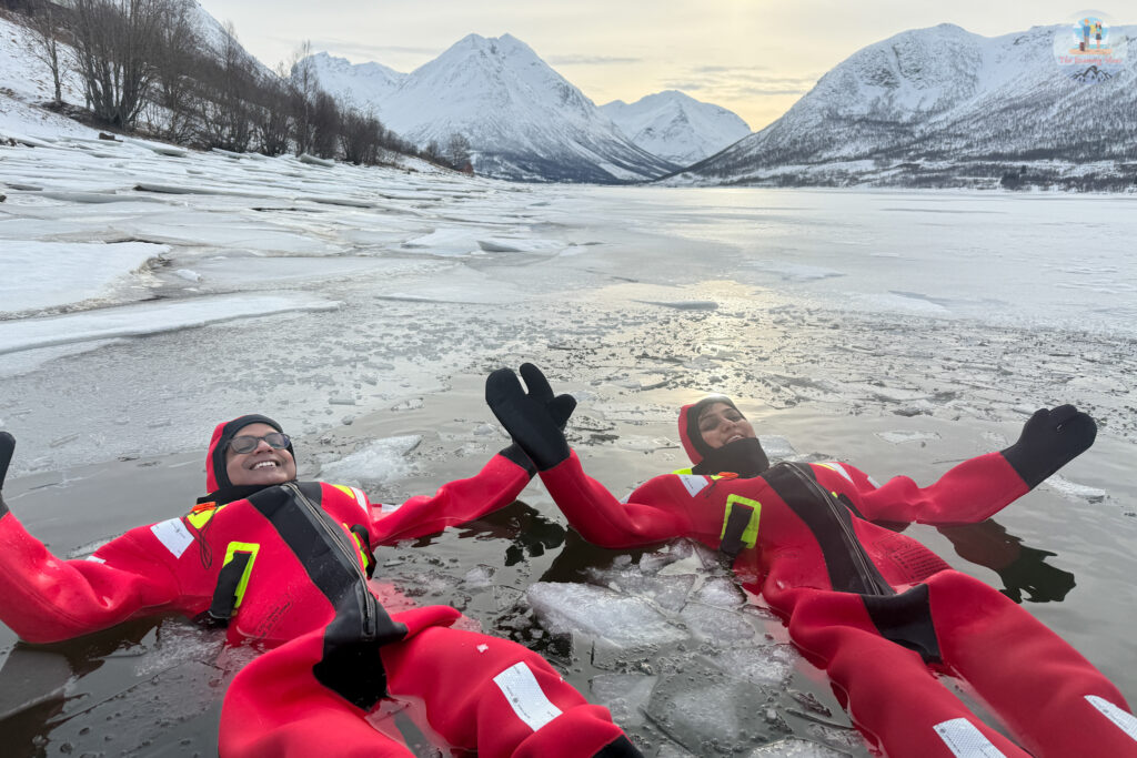 Ice floating experience in Tromso