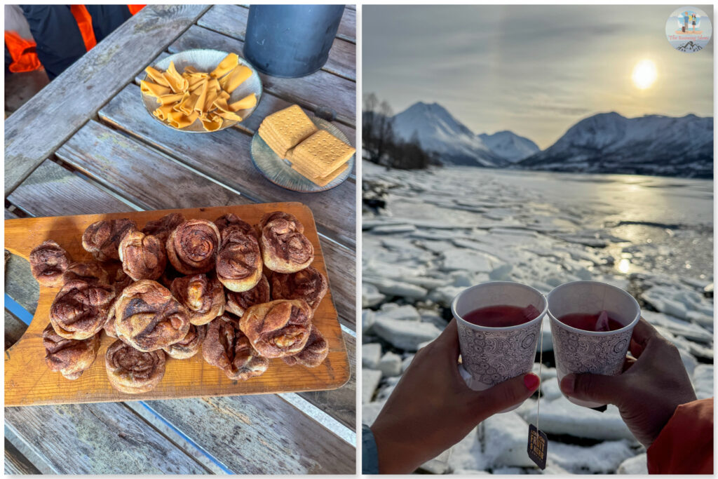 Hot Cinnamon buns and Fruit Tea