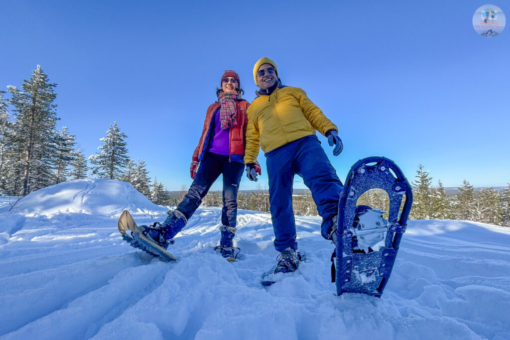 Snow shoeing in Finland