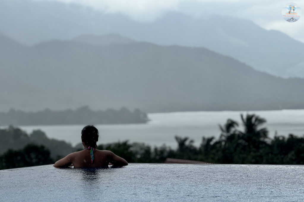 Swimming in the rain in Palakkad